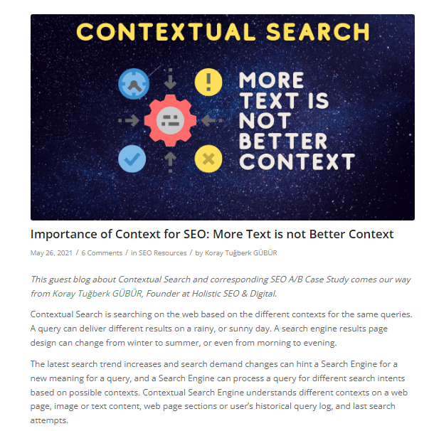 Contextual Search Engine